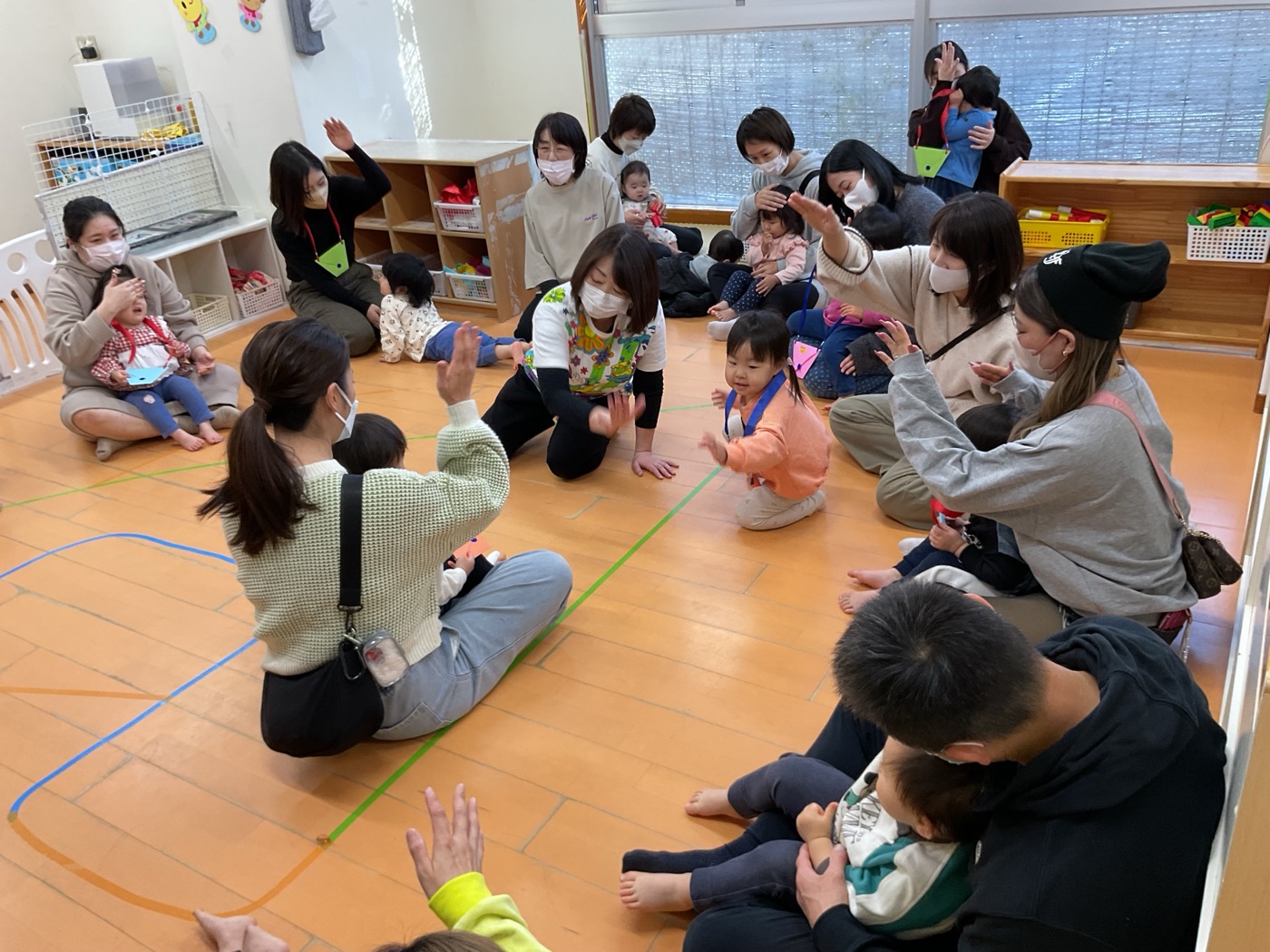 直ぐ手に届く保育園の様子